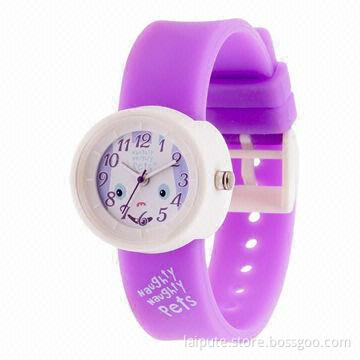 Silicone Watch, Alloy Case Inside, Silicone Wrapping and Band, Japan Quartz Movement